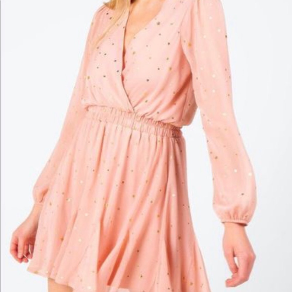 Pink dress with gold stars - Picture 1 of 7